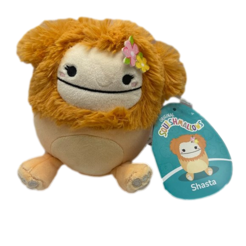 NWT Shasta the Orange Bigfoot Squishmallow with Flowers